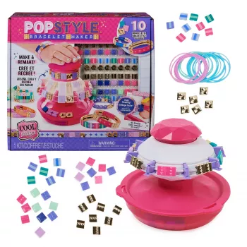 Cool Maker PopStyle Aproces veidošanas komplekts ar 170 pērlītēm, izveido un pārveido 10 aproces (iepakojums var atšķirties), radošās rotaļlietas bērniem no 7 gadiem