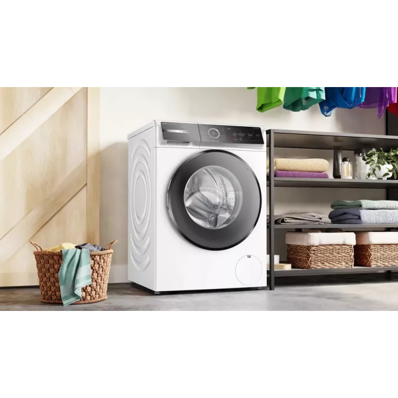 Bosch Serie 8 WGB244040 veļas mazgājamā mašīna ar priekšējo ielādi 9 kg 1257 RPM Balta