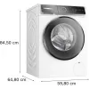 Bosch Serie 8 WGB244040 veļas mazgājamā mašīna ar priekšējo ielādi 9 kg 1257 RPM Balta