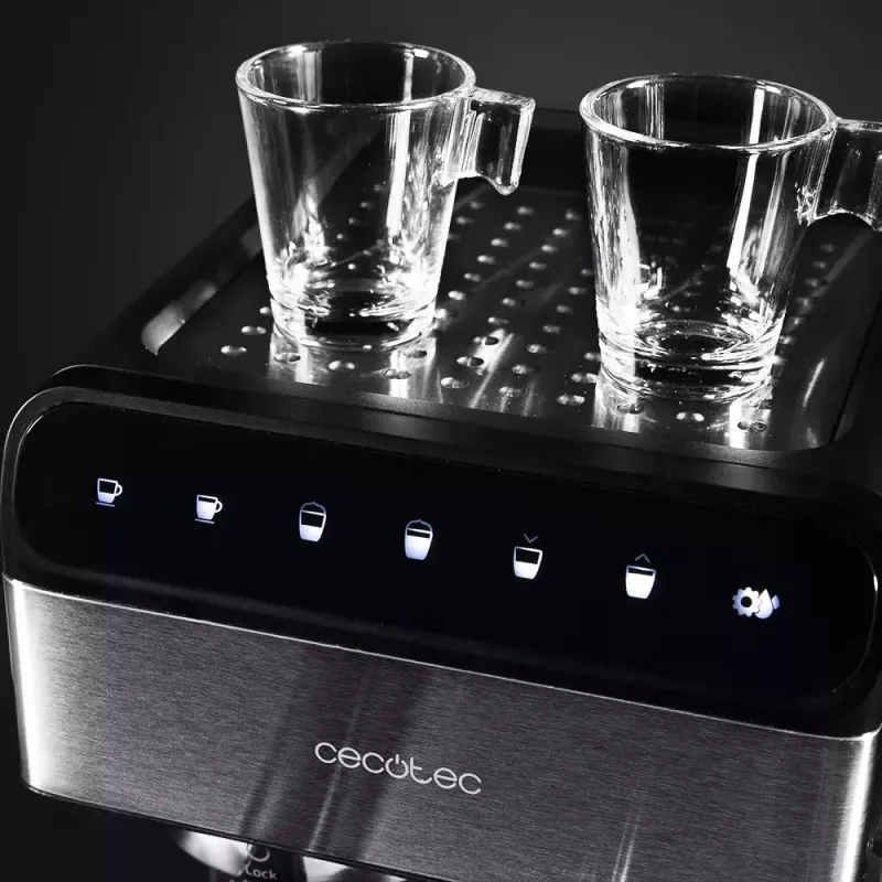 CECOTEC Power Instant-ccino 20 Touch pilnībā automātiska espresso automāts, 1.4 L, 2 krūzītes, 1350 W