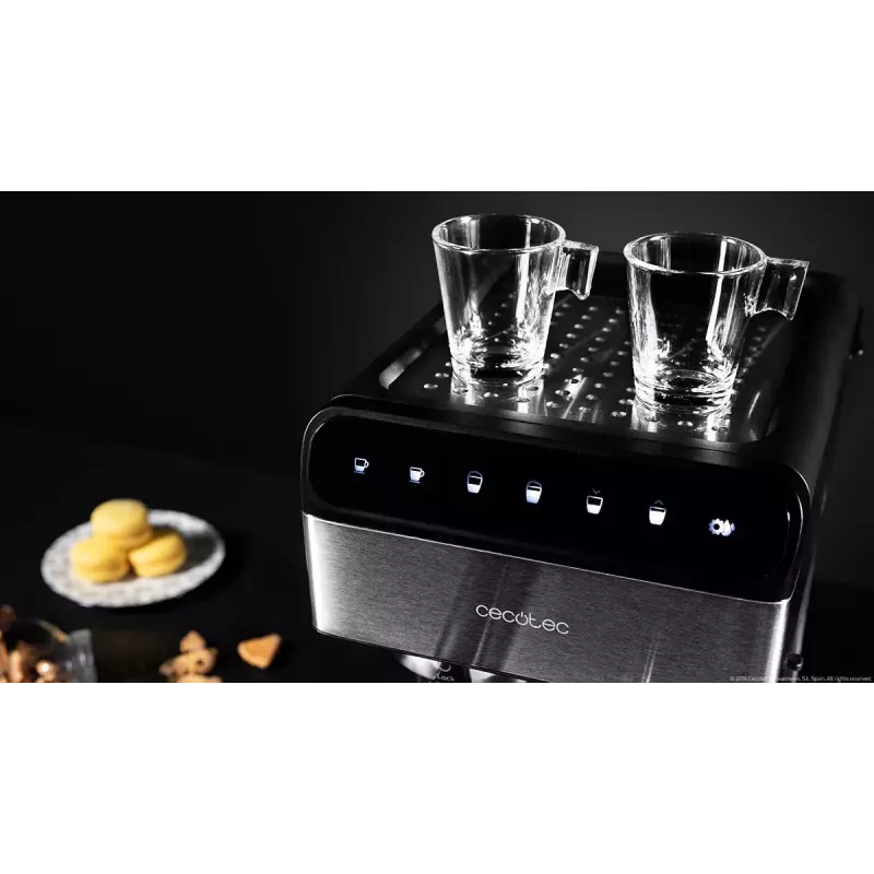 CECOTEC Power Instant-ccino 20 Touch pilnībā automātiska espresso automāts, 1.4 L, 2 krūzītes, 1350 W