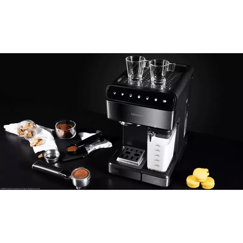 CECOTEC Power Instant-ccino 20 Touch pilnībā automātiska espresso automāts, 1.4 L, 2 krūzītes, 1350 W