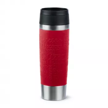 EMSA Travel Mug Classic N2022200 ceļojumu krūze 500 ml Melna, Sarkana, Nerūsējošais tērauds