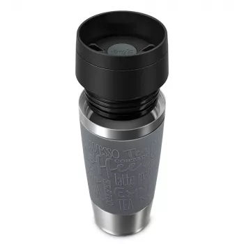 EMSA Travel Mug Classic 360 ml pelēks nerūsējošā tērauda ceļojumu krūze