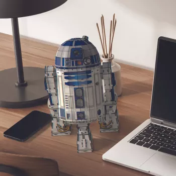 4D Build Star Wars R2-D2 Kartona Modeļa Komplekts 201 Gab. | Būvējams Rotājums