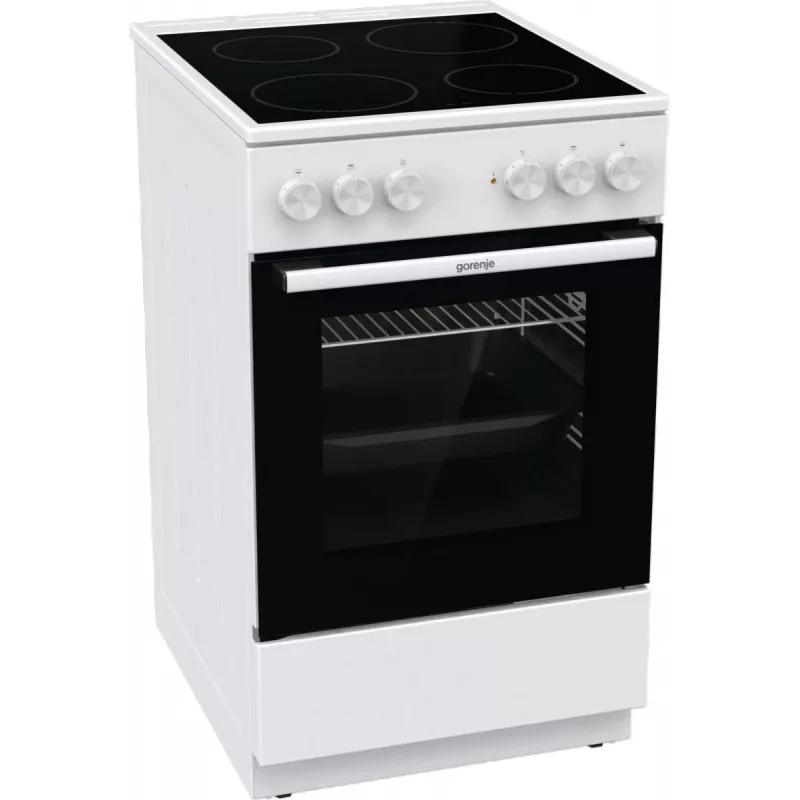 Gorenje GEC5A21WG Brīvi stāvoša plīts Elektriskā Keramikas plīts virsma Balta