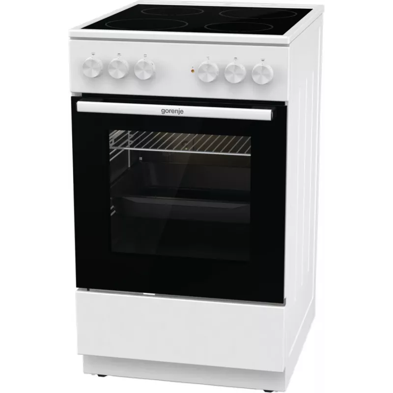 Gorenje GEC5A21WG Brīvi stāvoša plīts Elektriskā Keramikas plīts virsma Balta