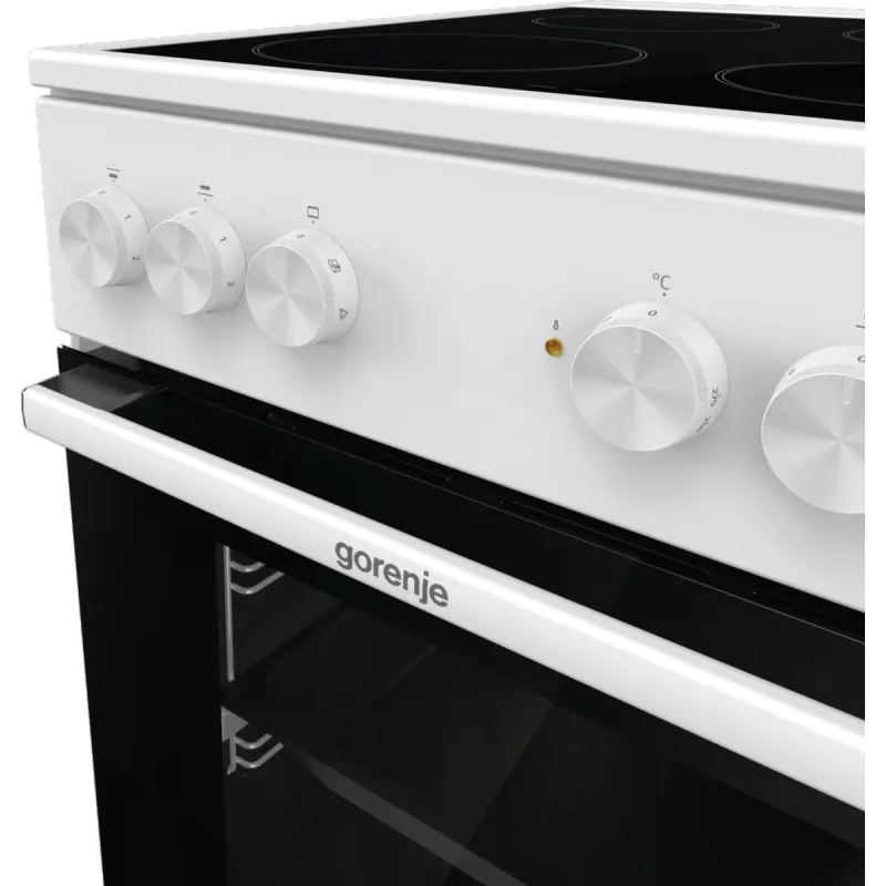 Gorenje GEC5A21WG Brīvi stāvoša plīts Elektriskā Keramikas plīts virsma Balta