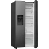 Ledusskapis Hisense RS5P535NTFE, sānu blakus, brīvi stāvošs, 566 L, melns
