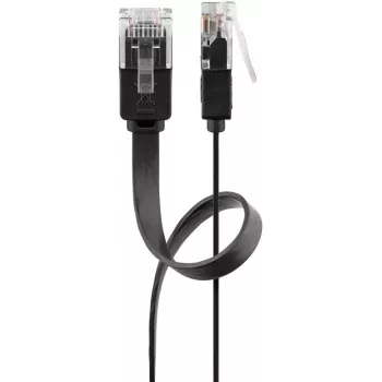Tīkla kabelis Goobay 95380 RJ-45 Cat6 1 m Melns