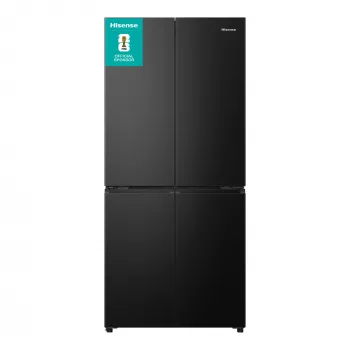 Hisense RQ5P470SAFD Brīvstāvošs Ledusskapis 483 L Melns, Nerūsējošs tērauds