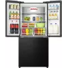Hisense RQ5P470SAFD Brīvstāvošs Ledusskapis 483 L Melns, Nerūsējošs tērauds