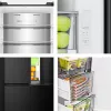 Hisense RQ5P470SAFD Brīvstāvošs Ledusskapis 483 L Melns, Nerūsējošs tērauds