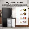 Hisense RQ5P470SAFD Brīvstāvošs Ledusskapis 483 L Melns, Nerūsējošs tērauds