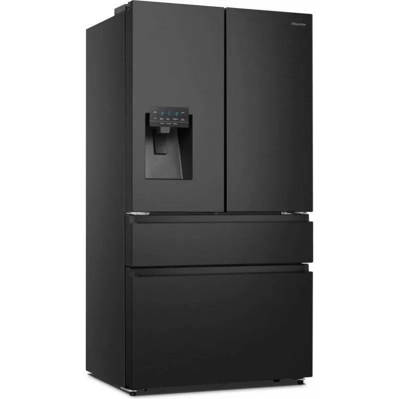 Ledusskapis Hisense RF728N4SBFE, brīvi stāvošs, French door, 560 L, melns