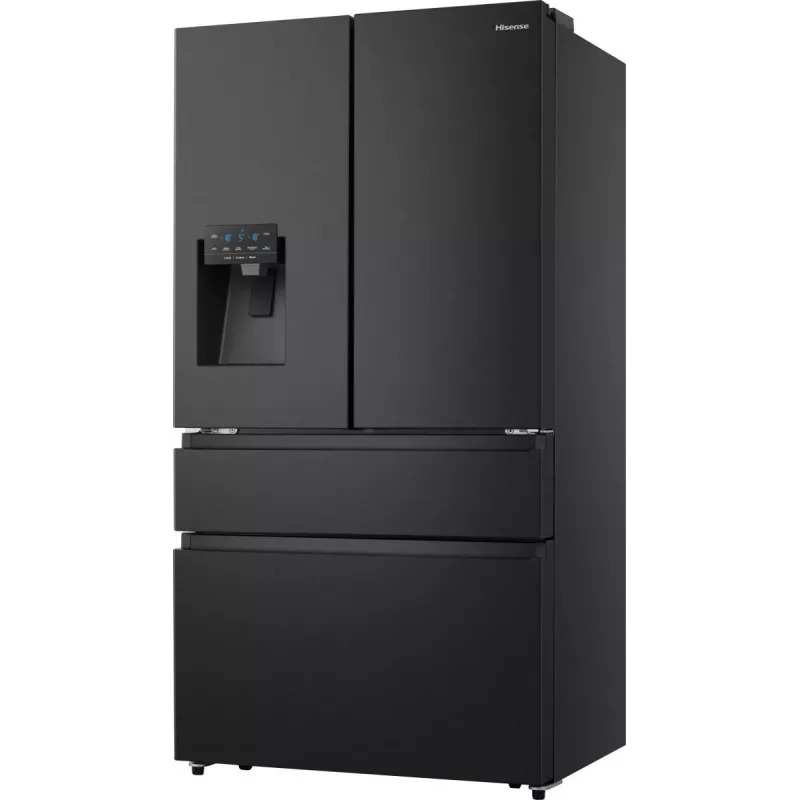Ledusskapis Hisense RF728N4SBFE, brīvi stāvošs, French door, 560 L, melns