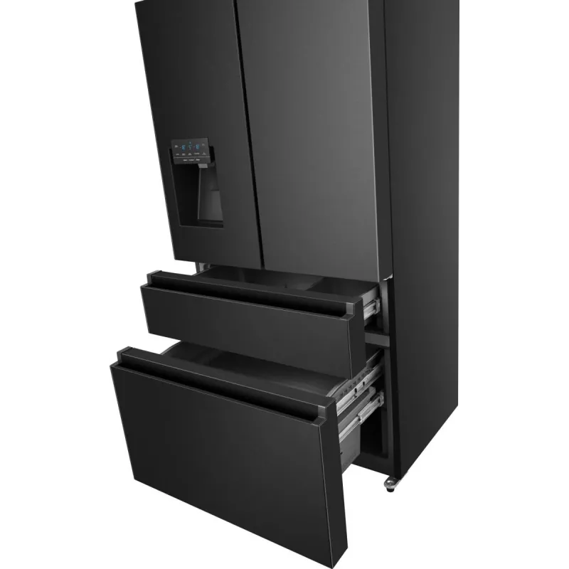 Ledusskapis Hisense RF728N4SBFE, brīvi stāvošs, French door, 560 L, melns