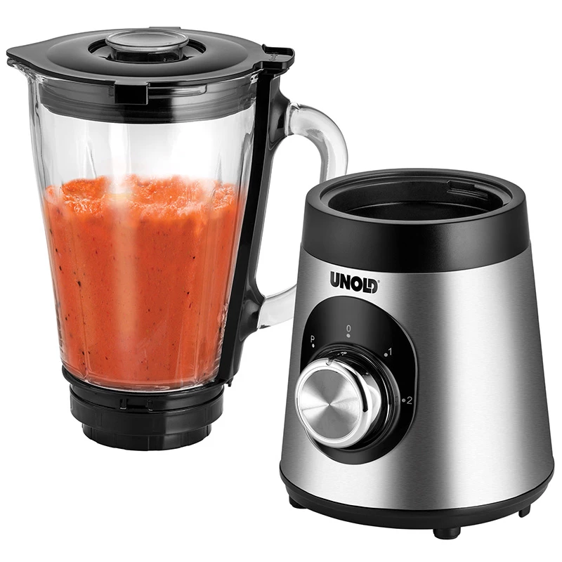 Unold Edel 1.5 L Galda blenderis 500 W Melns, Nerūsējošs tērauds, Caurspīdīgs