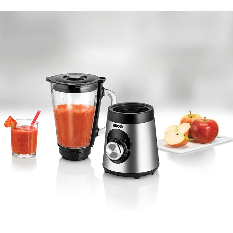 Unold Edel 1.5 L Galda blenderis 500 W Melns, Nerūsējošs tērauds, Caurspīdīgs