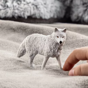 Schleich Vilks Polārais 14880 – dzīvnieka figūriņa, detalizēts plastmasas modelis, kolekcionējama rotaļfigūra