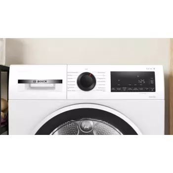 Bosch Serie 6 WQG241001 žāvētājs Brīvstāvošs Priekšējā ielāde 9 kg Balts
