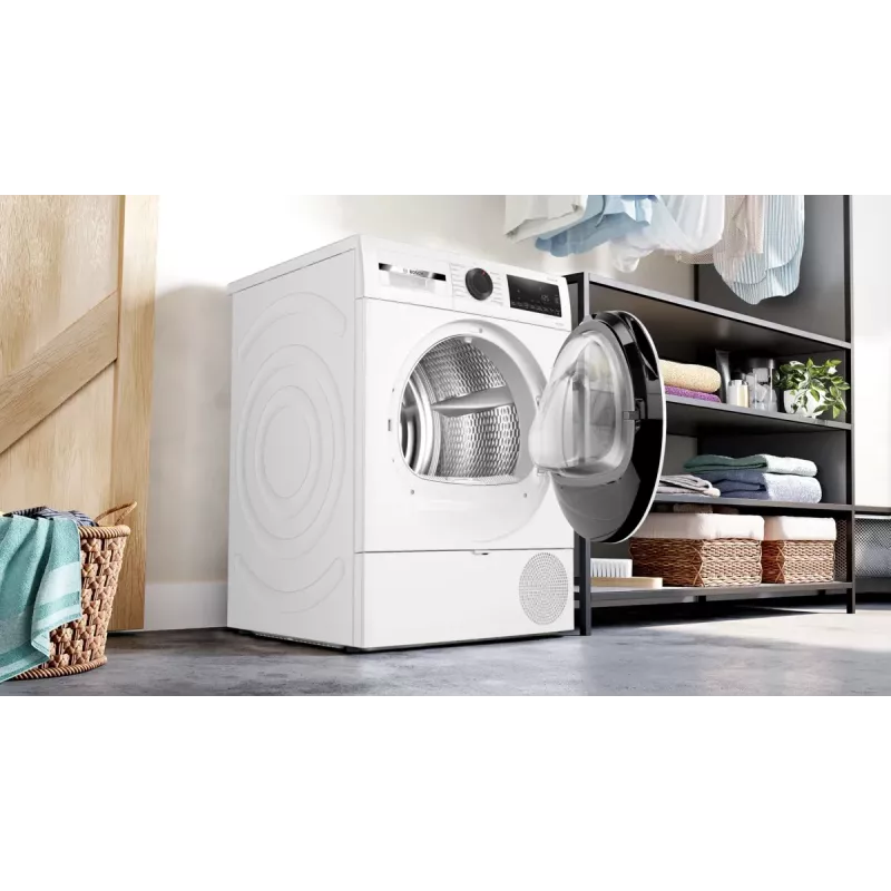 Bosch Serie 6 WQG241001 žāvētājs Brīvstāvošs Priekšējā ielāde 9 kg Balts