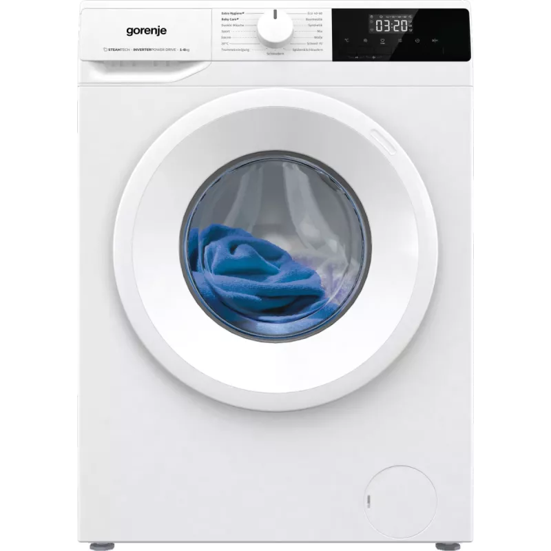 Gorenje WNHPI62SCPS/DE veļas mazgājamā mašīna, priekšējā ielāde, 6 kg, 1200 apgr./min, balta