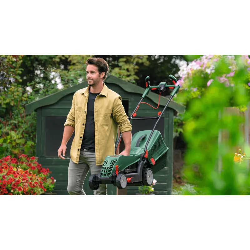 Bosch UniversalRotak aizmugures stumjamais zāles pļāvējs, AC, 1400 W, zaļš