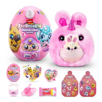Mīkstā rotaļlieta Zuru Mamacorn Surprise — kolekcionējama Rainbocorns figūriņa