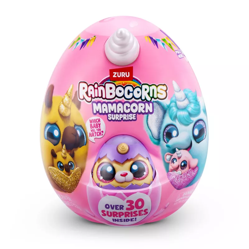Mīkstā rotaļlieta Zuru Mamacorn Surprise — kolekcionējama Rainbocorns figūriņa