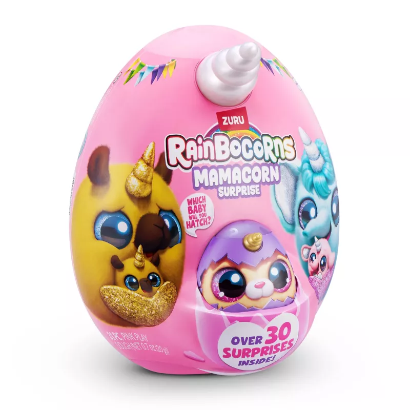 Mīkstā rotaļlieta Zuru Mamacorn Surprise — kolekcionējama Rainbocorns figūriņa