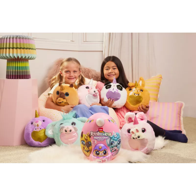 Mīkstā rotaļlieta Zuru Mamacorn Surprise — kolekcionējama Rainbocorns figūriņa