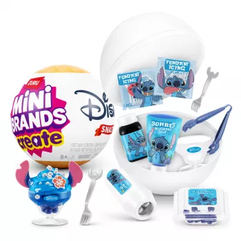 Mini Brands Create Disney Snacks Series 1 Kapsula, Virtuve, 8 gadi, Baterijas iekļautas, LR44, Daudzkrāsains
