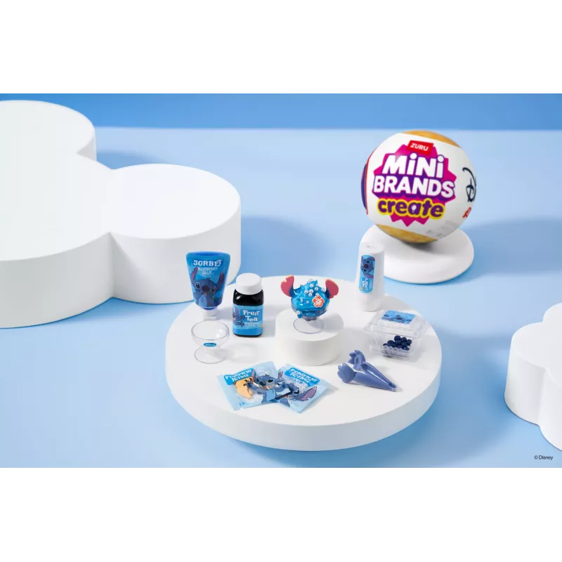 Mini Brands Create Disney Snacks Series 1 Kapsula, Virtuve, 8 gadi, Baterijas iekļautas, LR44, Daudzkrāsains