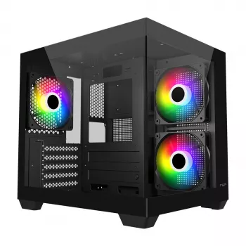 Fortron FSP Geh Mini S140 BA micro-ATX / M-ITX korpuss, ARGB, melns