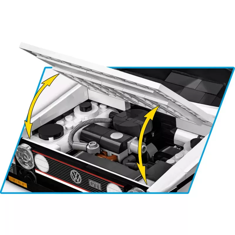 Mērogs 1:12 Modelis Cobi Volkswagen Golf GTI 1976–1983 Executive Edition — detalizēts saliekams modelis