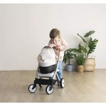 Bērnu rati lellēm 3-in-1 Simba-Dickie Smoby Maxi-Cosi bēšā krāsā