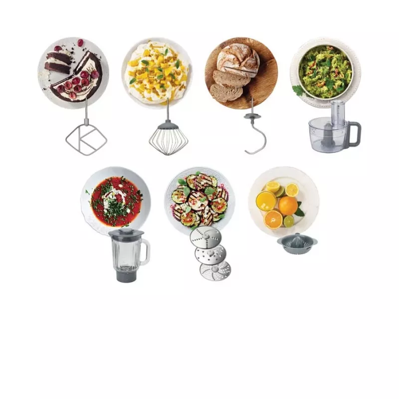 Kenwood Prospero+ White KHC29A.J0WH virtuves kombains 1000 W 4.3 L Nerūsējošs tērauds, Balts
