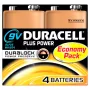 Duracell Plus Power 9V sārma baterija (vienreizējās lietošanas)