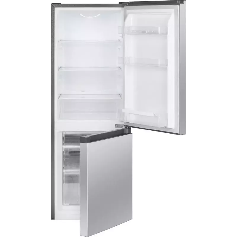 Brīvi stāvošs ledusskapis BOMANN KG 322.1, 175 L kopējais, nerūsējošā tērauda krāsa, ledusskapis 122 L + saldētava 53 L, D klase, 39 dB
