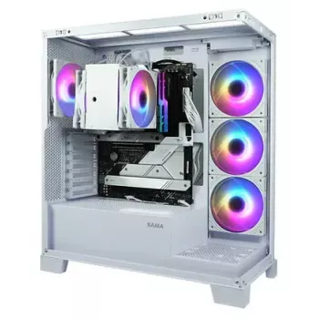 CPU dzesētājs SCYTHE Mugen 6 Dual Fan White ARGB Edition, divi 120 mm ventilatori, balts