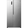 Gorenje Side by side NRS917E41X SI, Brīvstāvošs, Amerikāņu durvis, Pelēks, 2 durvis, Skārienvadība, LED