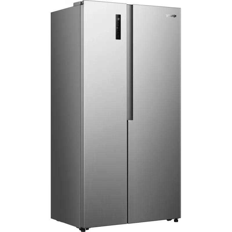 Gorenje Side by side NRS917E41X SI, Brīvstāvošs, Amerikāņu durvis, Pelēks, 2 durvis, Skārienvadība, LED