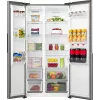 Gorenje Side by side NRS917E41X SI, Brīvstāvošs, Amerikāņu durvis, Pelēks, 2 durvis, Skārienvadība, LED