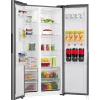 Gorenje Side by side NRS917E41X SI, Brīvstāvošs, Amerikāņu durvis, Pelēks, 2 durvis, Skārienvadība, LED