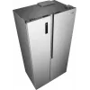 Gorenje Side by side NRS917E41X SI, Brīvstāvošs, Amerikāņu durvis, Pelēks, 2 durvis, Skārienvadība, LED