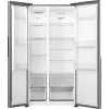 Gorenje Side by side NRS917E41X SI, Brīvstāvošs, Amerikāņu durvis, Pelēks, 2 durvis, Skārienvadība, LED