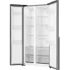 Gorenje Side by side NRS917E41X SI, Brīvstāvošs, Amerikāņu durvis, Pelēks, 2 durvis, Skārienvadība, LED