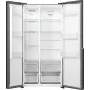 Gorenje HZF55082 NRS917E41BX G400 Brīvstāvošs Amerikāņu durvju ledusskapis, Melns, 2 durvis, Skārienvadība, LED
