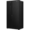 Gorenje HZF55082 NRS917E41BX G400 Brīvstāvošs Amerikāņu durvju ledusskapis, Melns, 2 durvis, Skārienvadība, LED